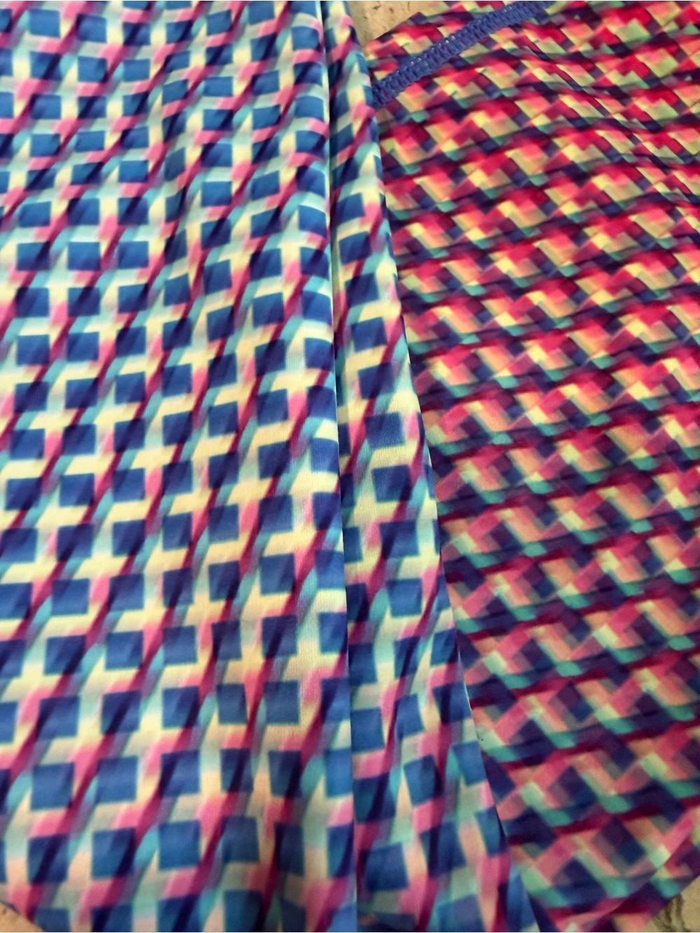 Athleta Vivid Sonar Capri Leggings Hombre Geometric Print Women’s Size Medium - Picture 2 of 10